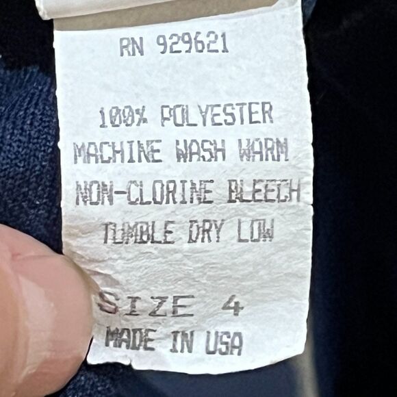 Vintage 80s Auburn Tigers Little King Cheerleader Dress Made in USA Kids Size 4 - Picture 4 of 5